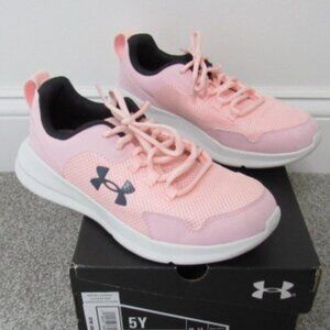 Girl's Pink Rose Under Armour Sneakers 5Y